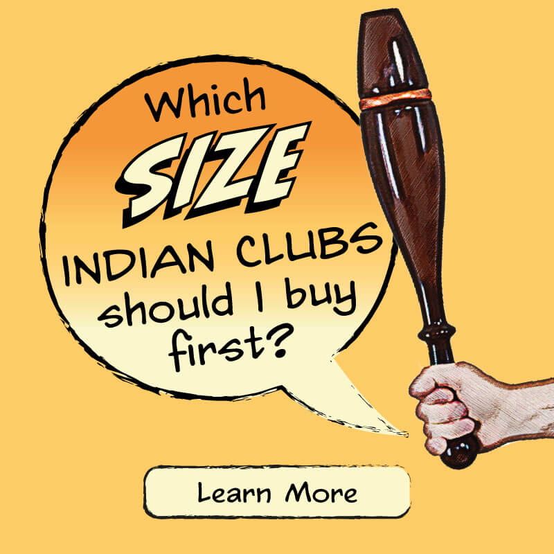 I shall buy some new. Indian Clubs.