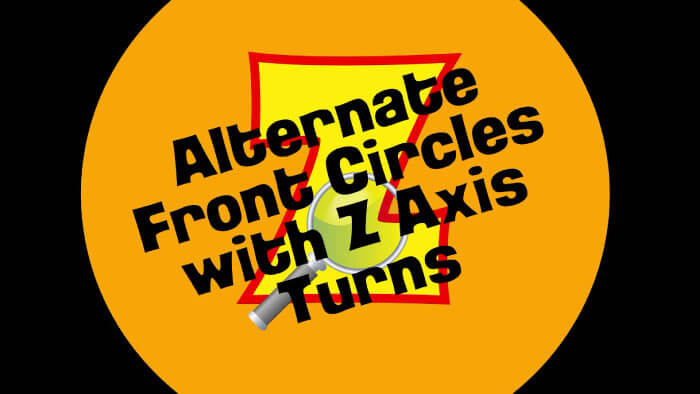Asynchronous Front Circles Z Axis Turns